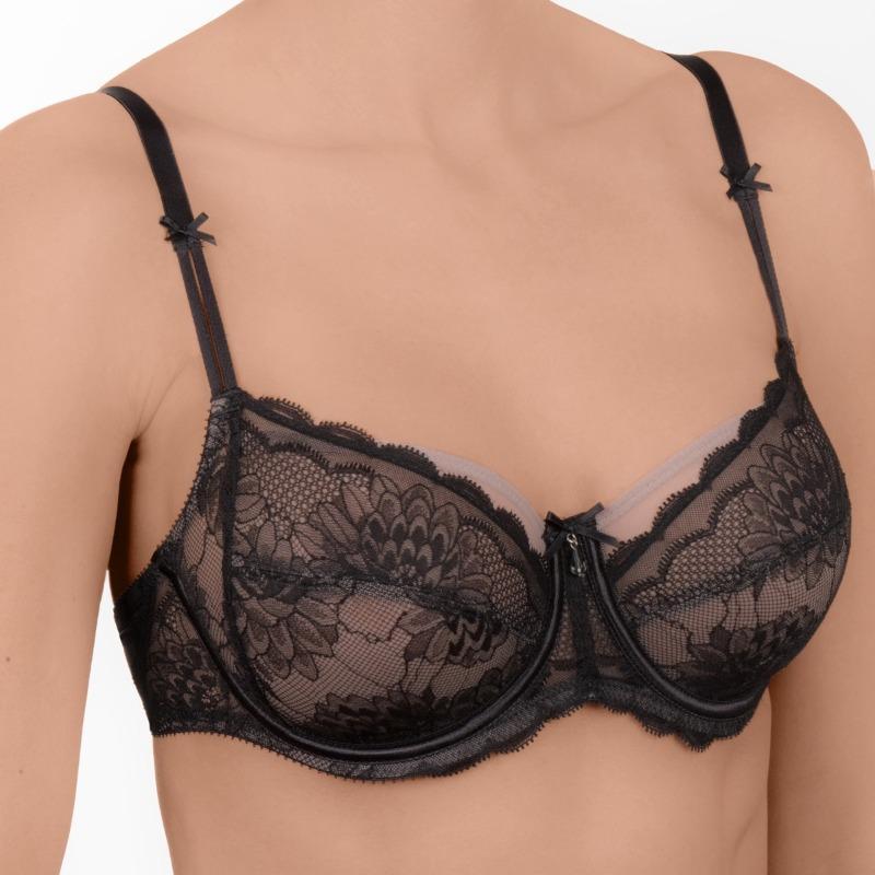 Conturelle Whisper Semi Sheer Lace Full Figure Bra