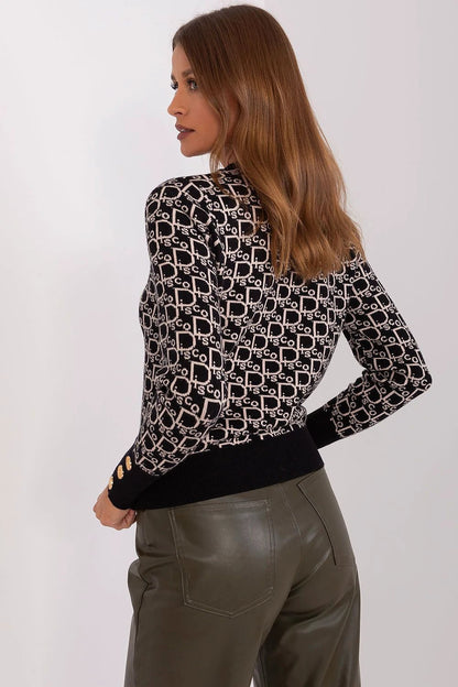 Jumper AT Classic Round Neck Long Sleeve With Button Cuffs by AT
