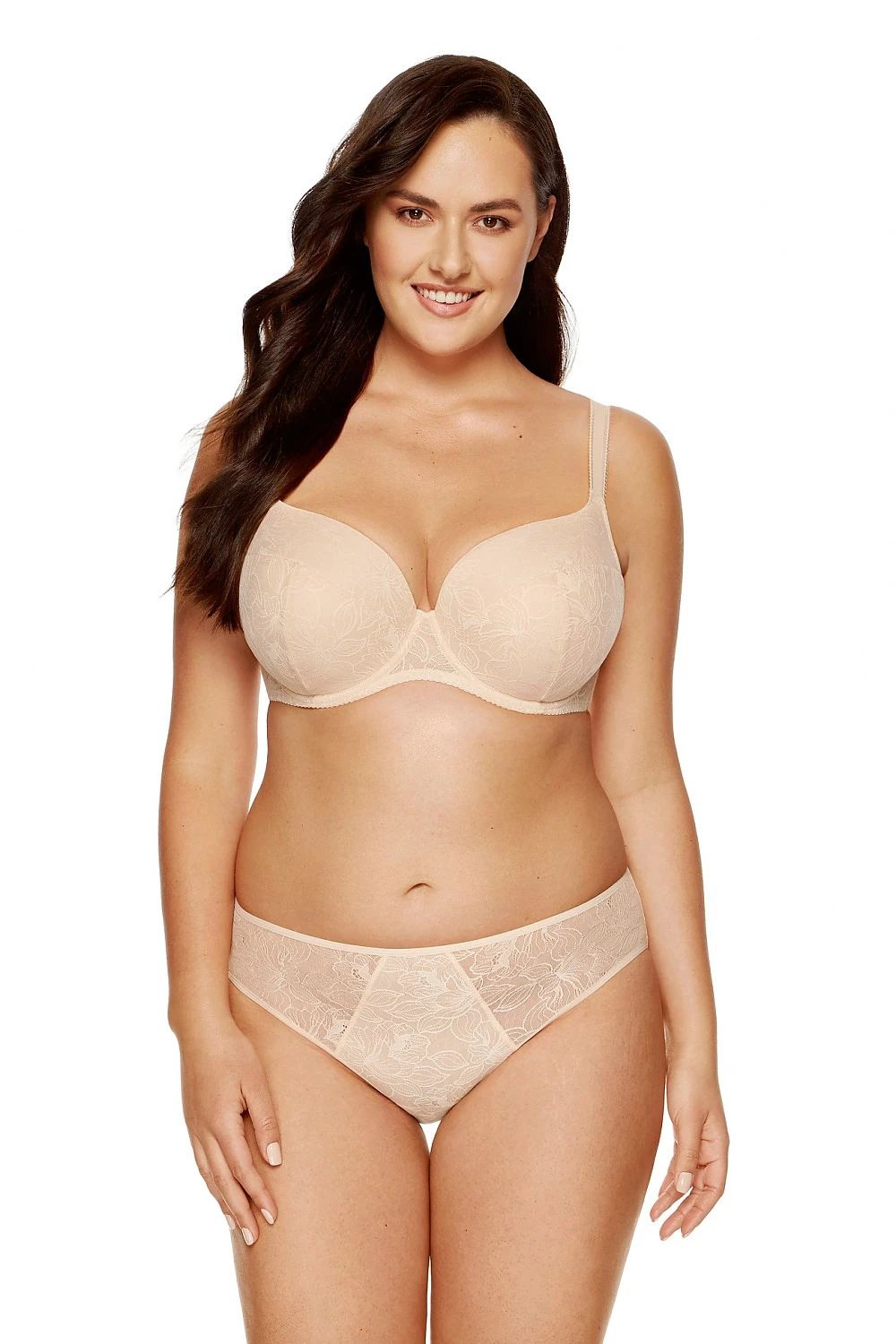 Lori Floral Lace Panties – Beige