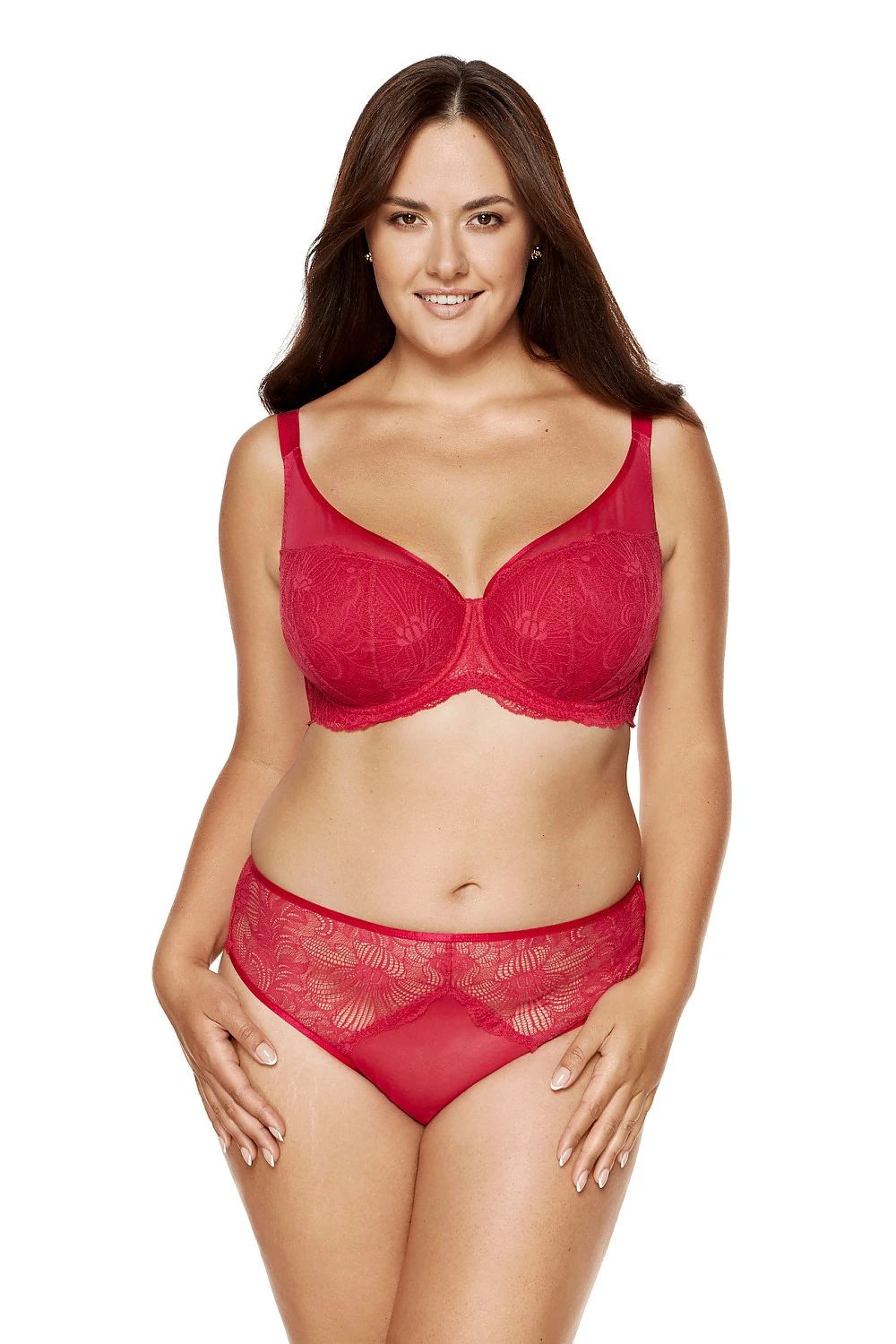 Rouge Floral Lace Panties – Red