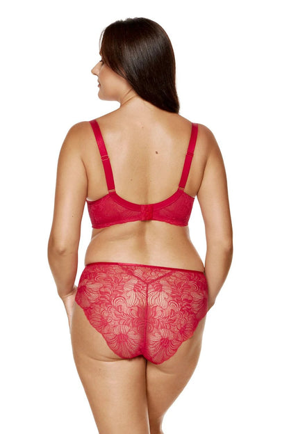 Rouge Floral Lace Panties – Red