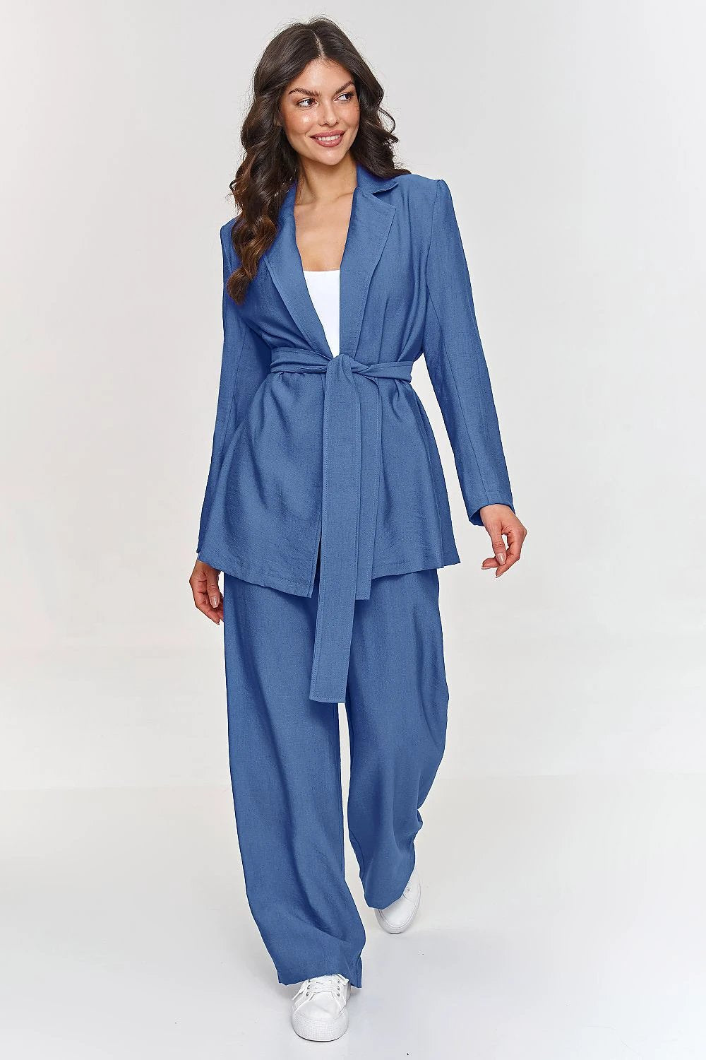 Makadamia Set Makadamia - Stylish Comfortable Women's Pants Set with Loose Cut and Belt by Makadamia