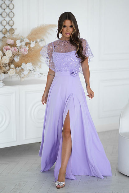  Long dress model 219693 Bicotone 