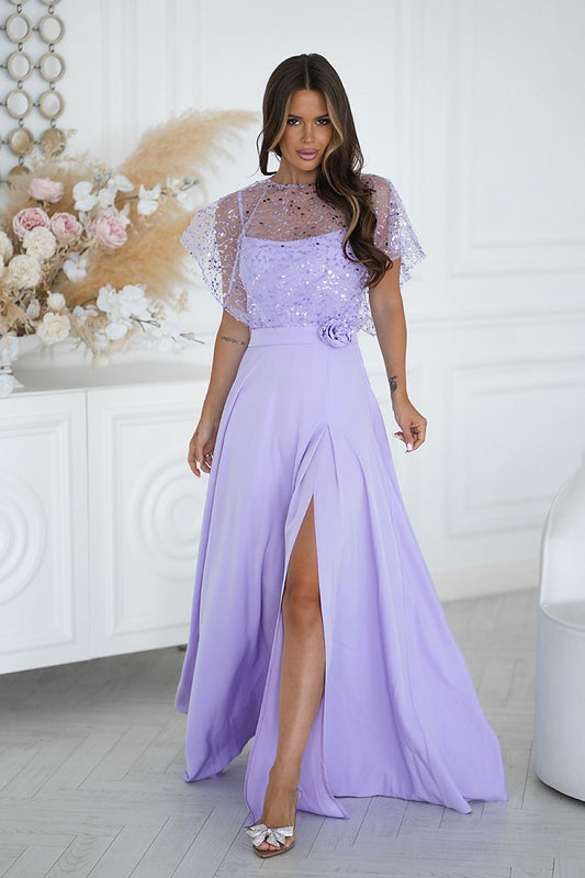  Long dress model 219693 Bicotone 