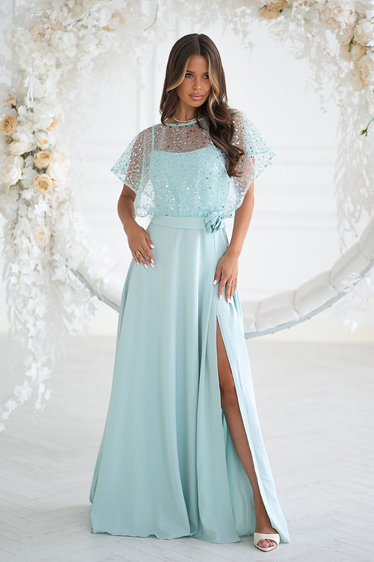  Long dress model 219695 Bicotone 