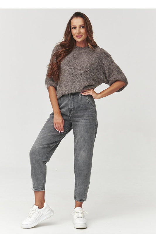 Makadamia Jumper Makadamia - Soft Cloud-Like Blue Sweater with Loose Fit and Versatile Styling by Makadamia