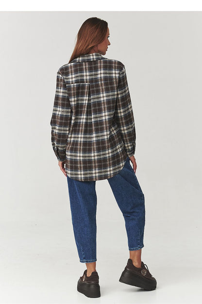  Long sleeve shirt model 219731 Makadamia 