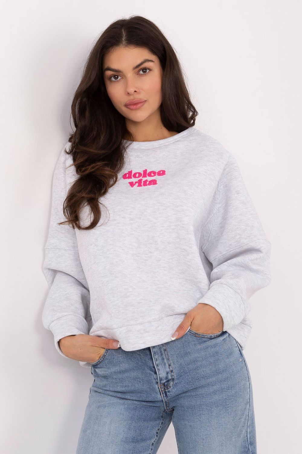 Sweatshirt Factory Women's Oversized Sweatshirt - Soft Cotton Blend for Everyday Comfort by Factory Price