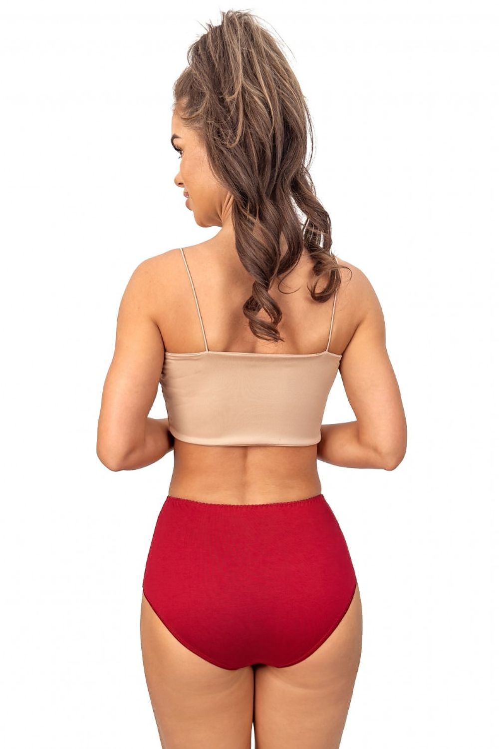 Donna Women's High-Waist Viscose Briefs - Soft Comfort and Feminine Lace for Everyday Wear by Donna