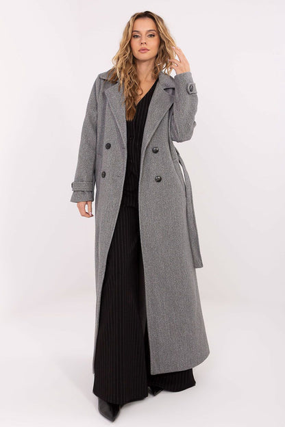 Coat Factory Women's Long Polyester Coat - Elegant Design for Autumn, Winter, and Spring by Factory Price