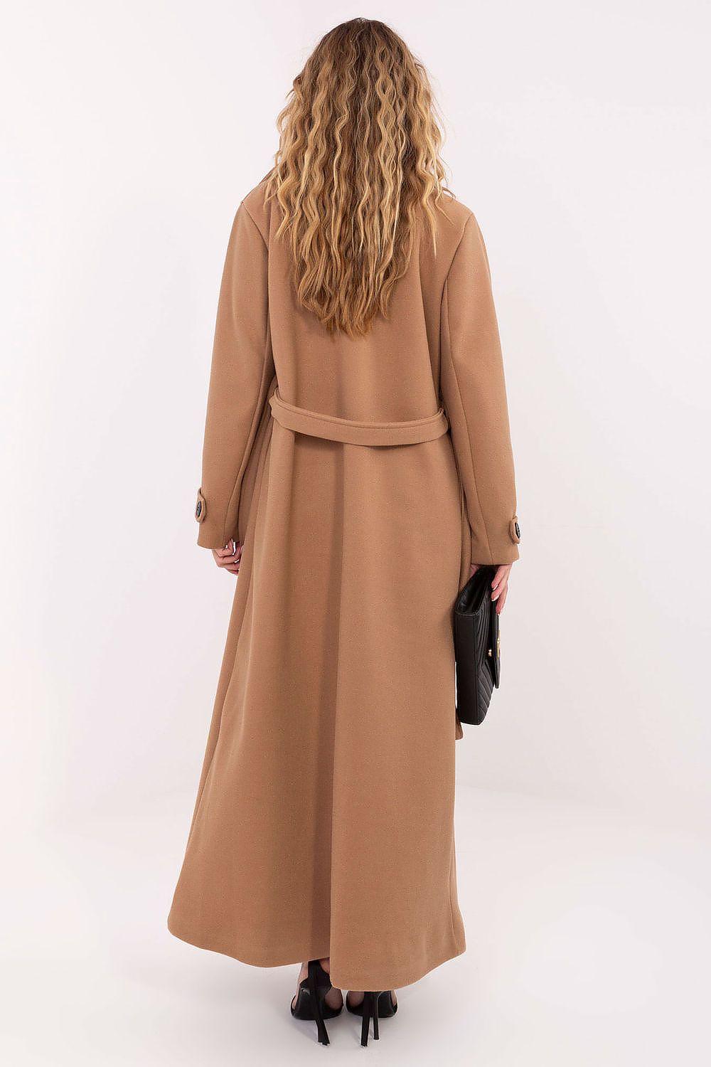 Coat Factory Women's Long Polyester Coat - Elegant Design for Autumn, Winter, and Spring by Factory Price