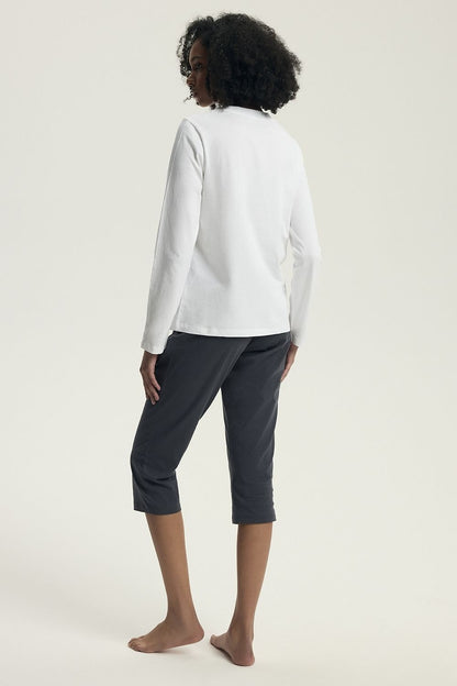 Henderson Women's Pyjama - Comfortable Stylish Sleepwear with Delicate Print and Slim-Fit Pants by Henderson