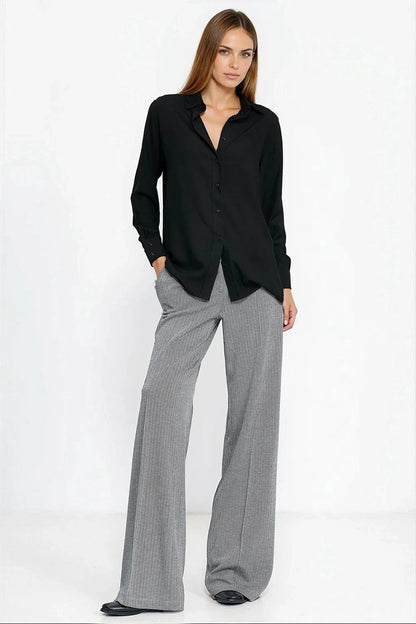 Collared Long-Sleeve Viscose Shirt — product view 12