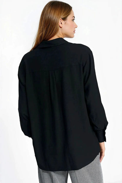 Collared Long-Sleeve Viscose Shirt — product view 13