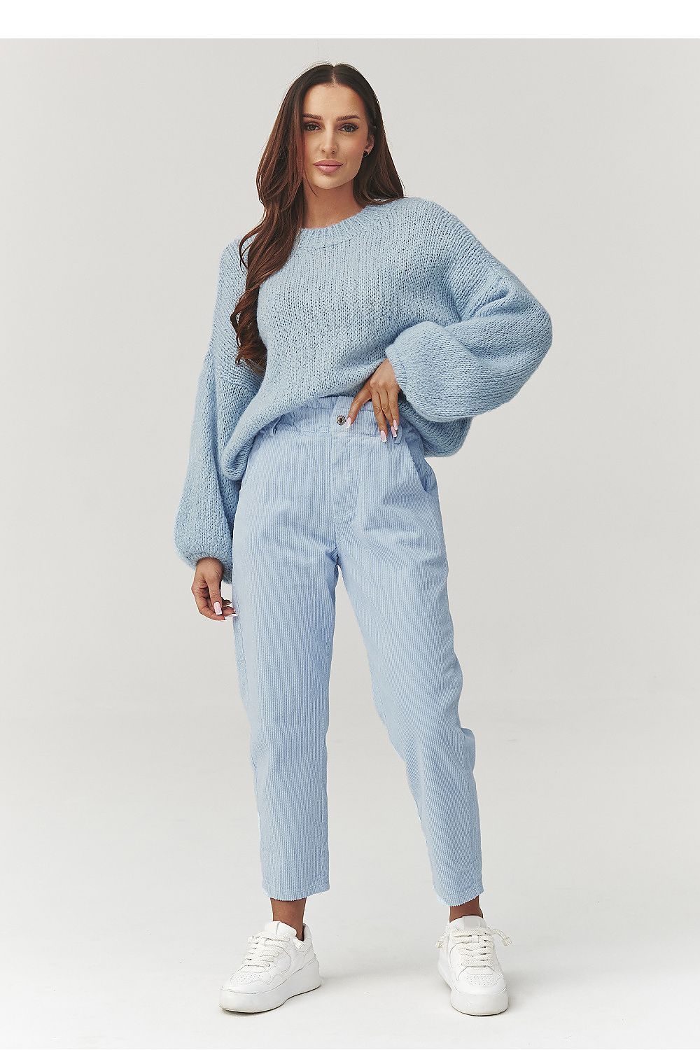  corduroy trousers model 223244 Makadamia 