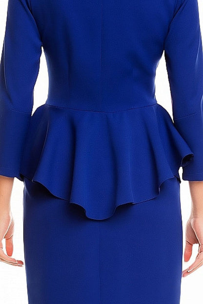 Basque-Detail Dress