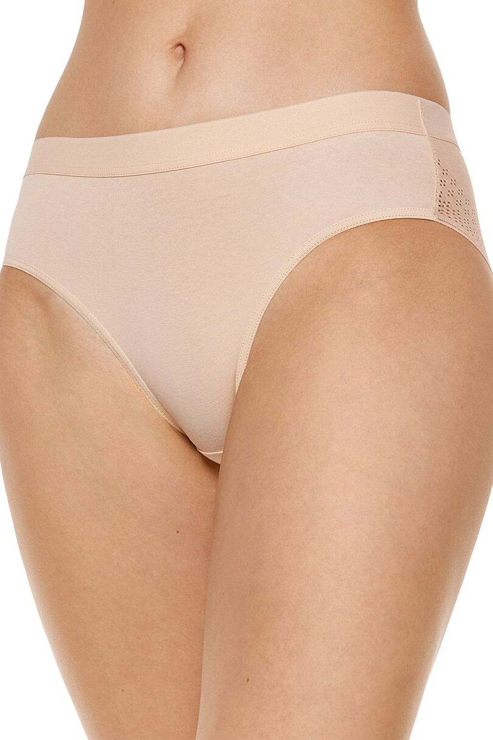 Beige Side-Lace Panties — Three-Pack — beige