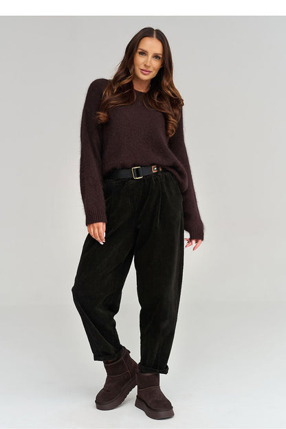  corduroy trousers model 232017 Makadamia 