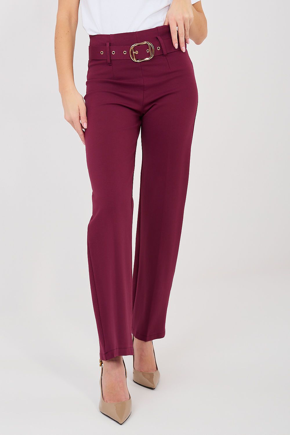 Straight Resolution Belted Pants