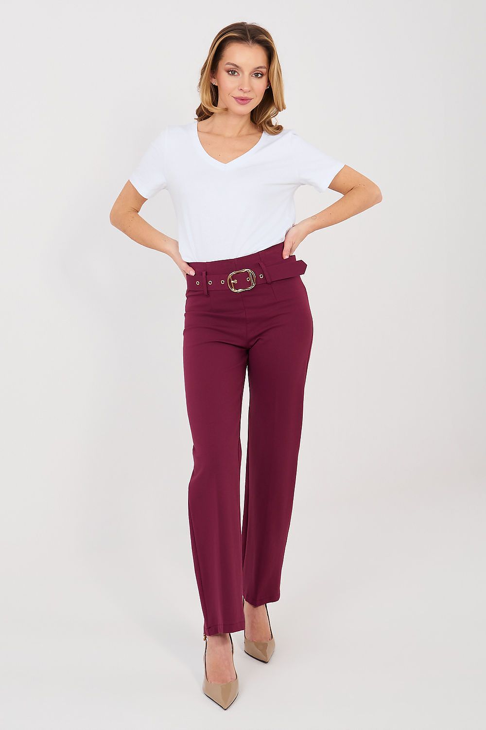 Straight Resolution Belted Pants