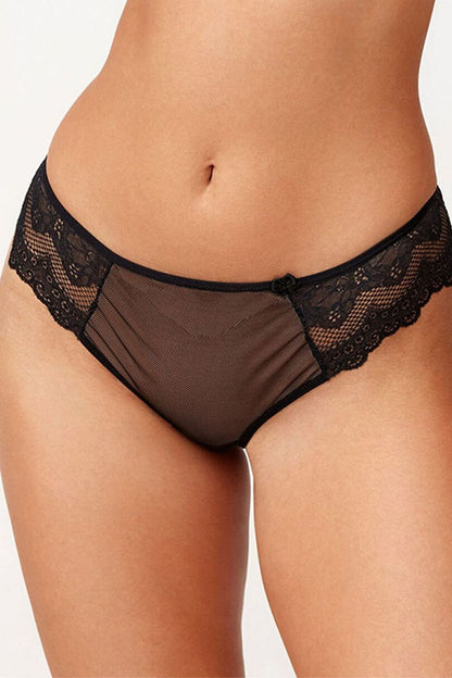 Midnight Sonnet Lace Brazilian Briefs — image 1
