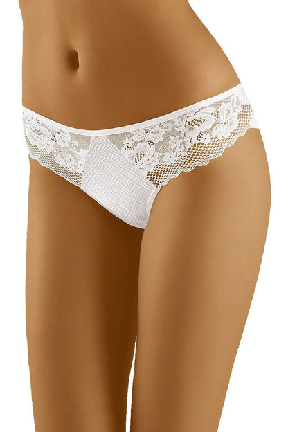Ivory Tessera Jacquard-Panel Briefs – White — view 1