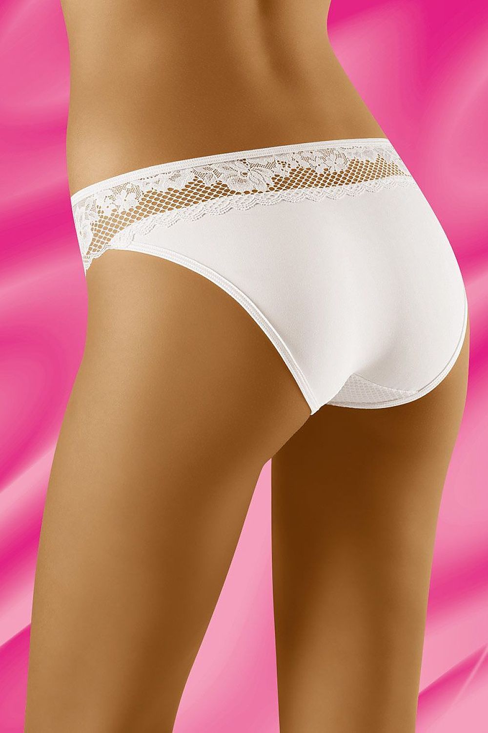 Ivory Tessera Jacquard-Panel Briefs – White — view 2