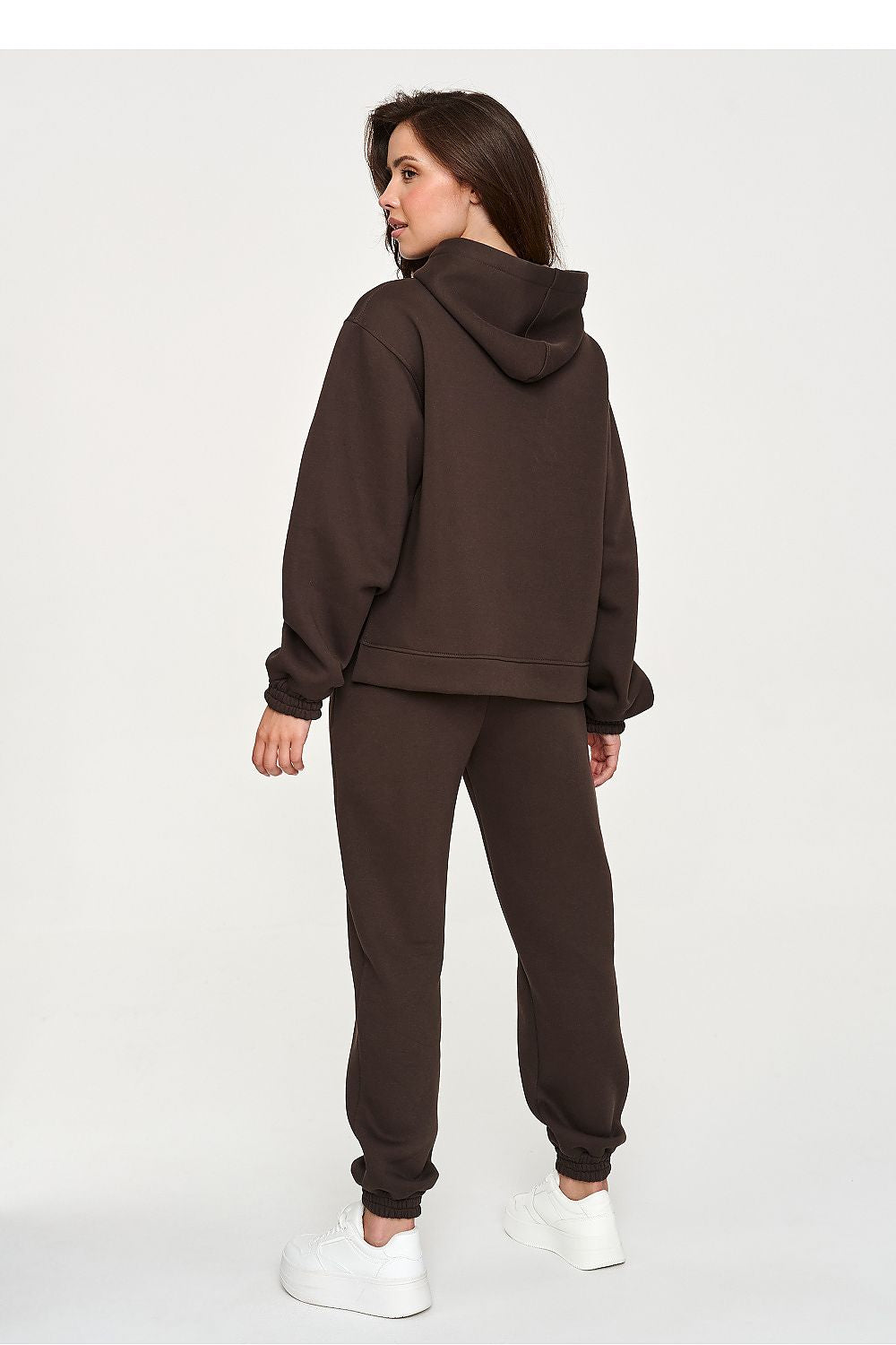 Cocoa Retreat Hooded Jogger Set – Brown — view 3