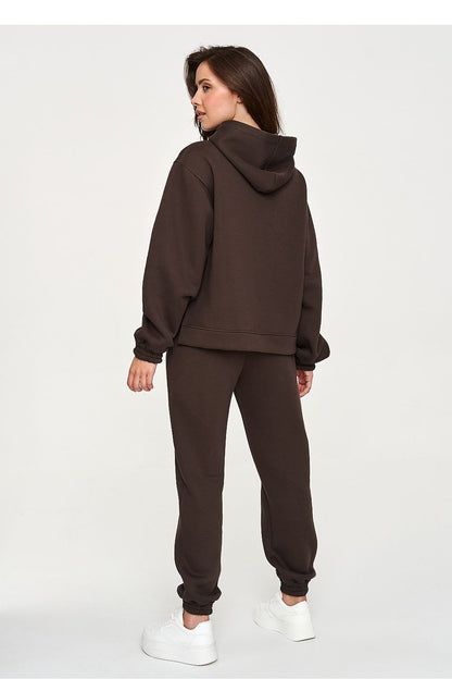Cocoa Retreat Hooded Jogger Set – Brown — view 3