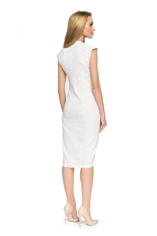 Stylove Cocktail Dress Model 112623 - Fitted Cut Emphasizing Feminine Curves with Decorative Buttons by Stylove