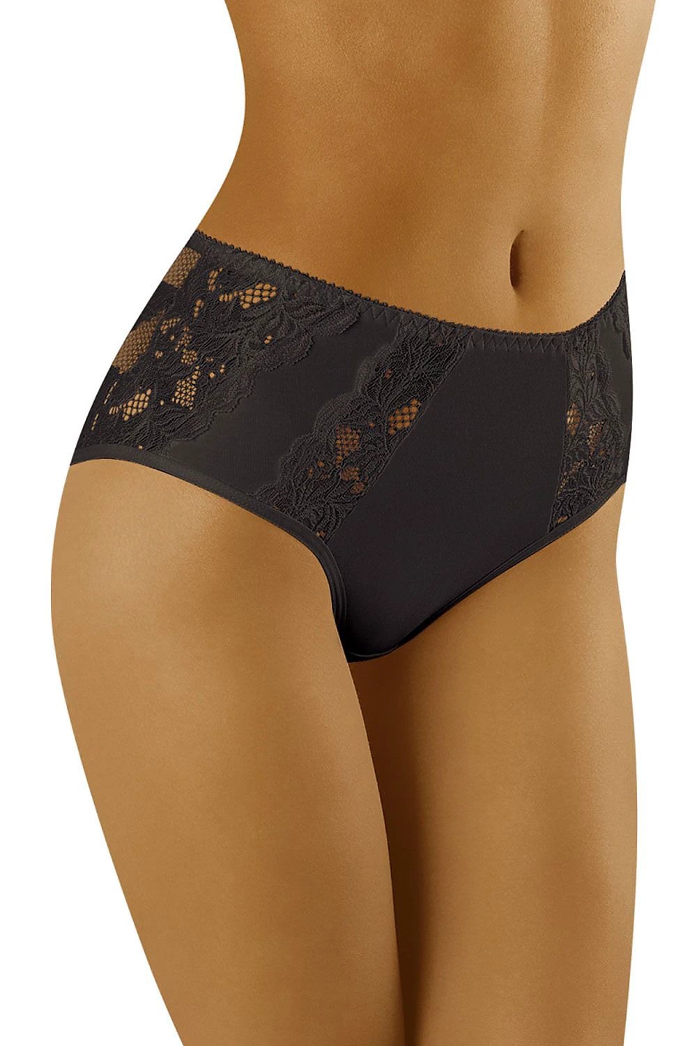 Gentle Chapter Lace-Insert Cotton Full Briefs — product photograph