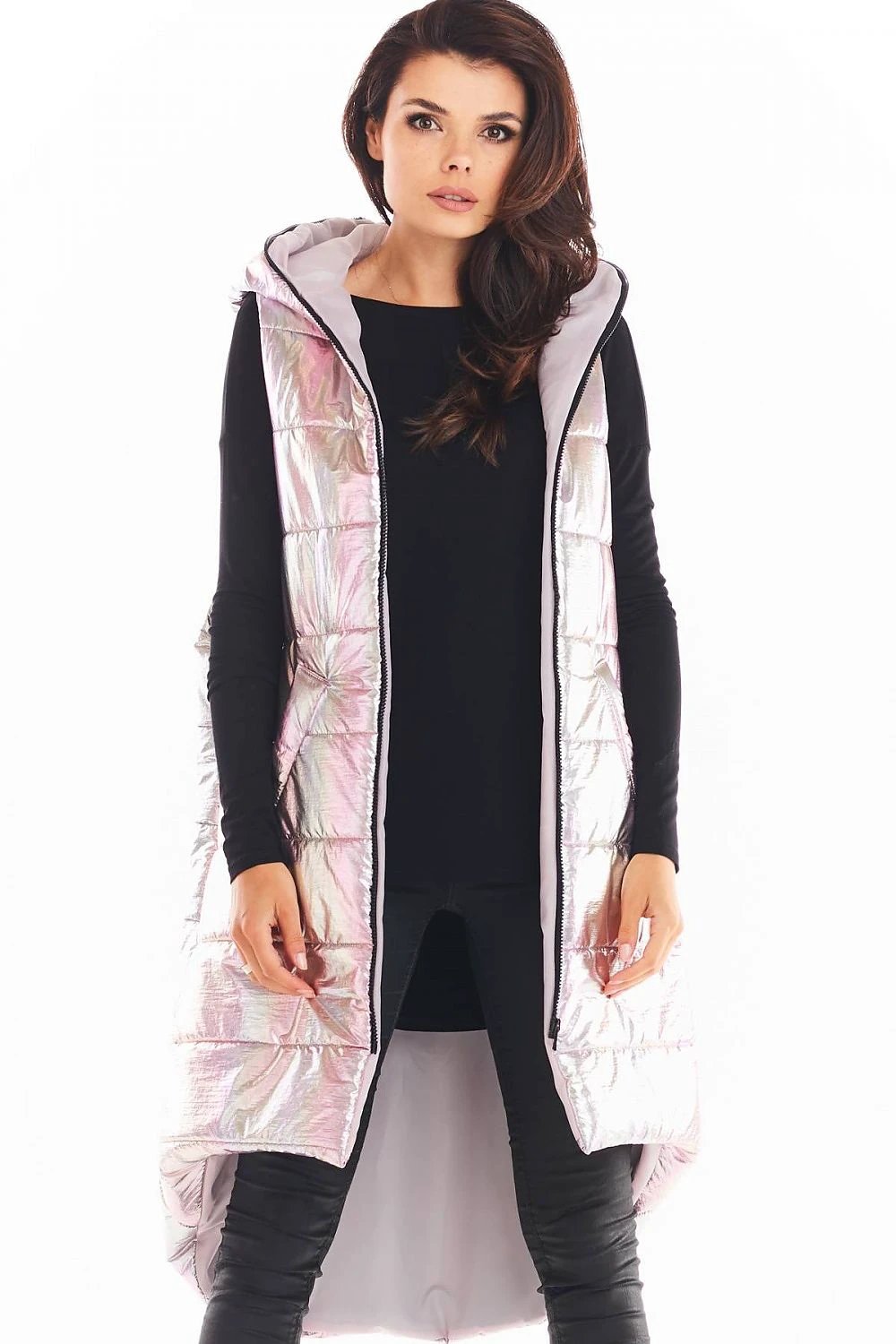 awama Hooded Vest – Blue – Style 149752 – view 5
