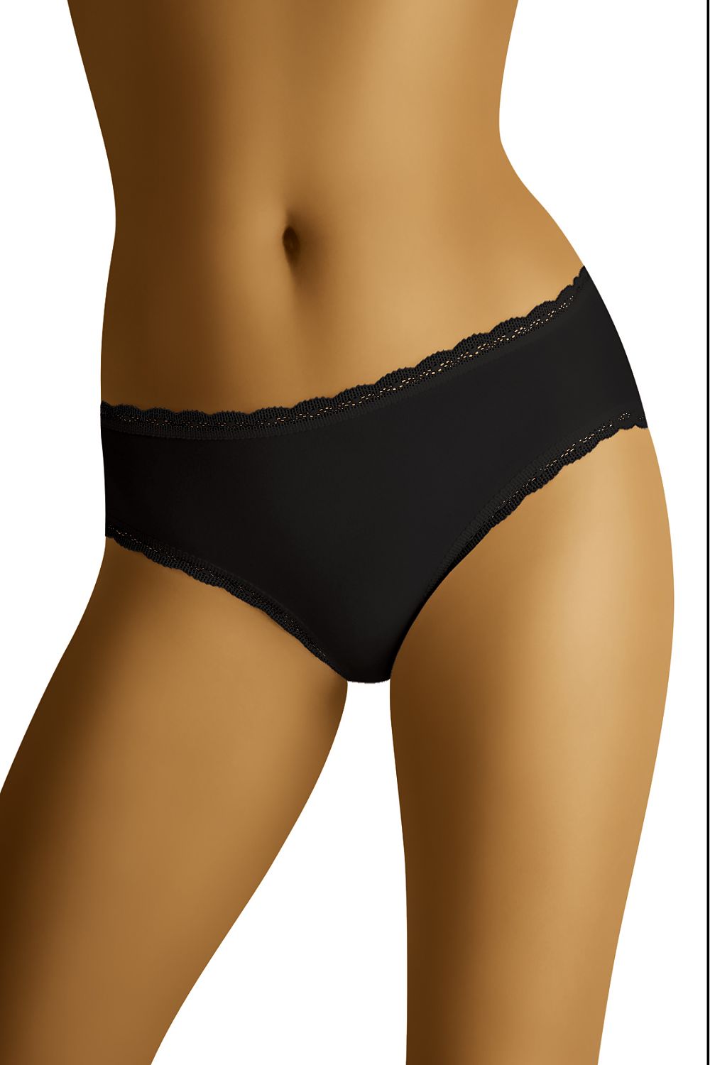 Cotton Whisper Lace-Trim Panties — product photograph
