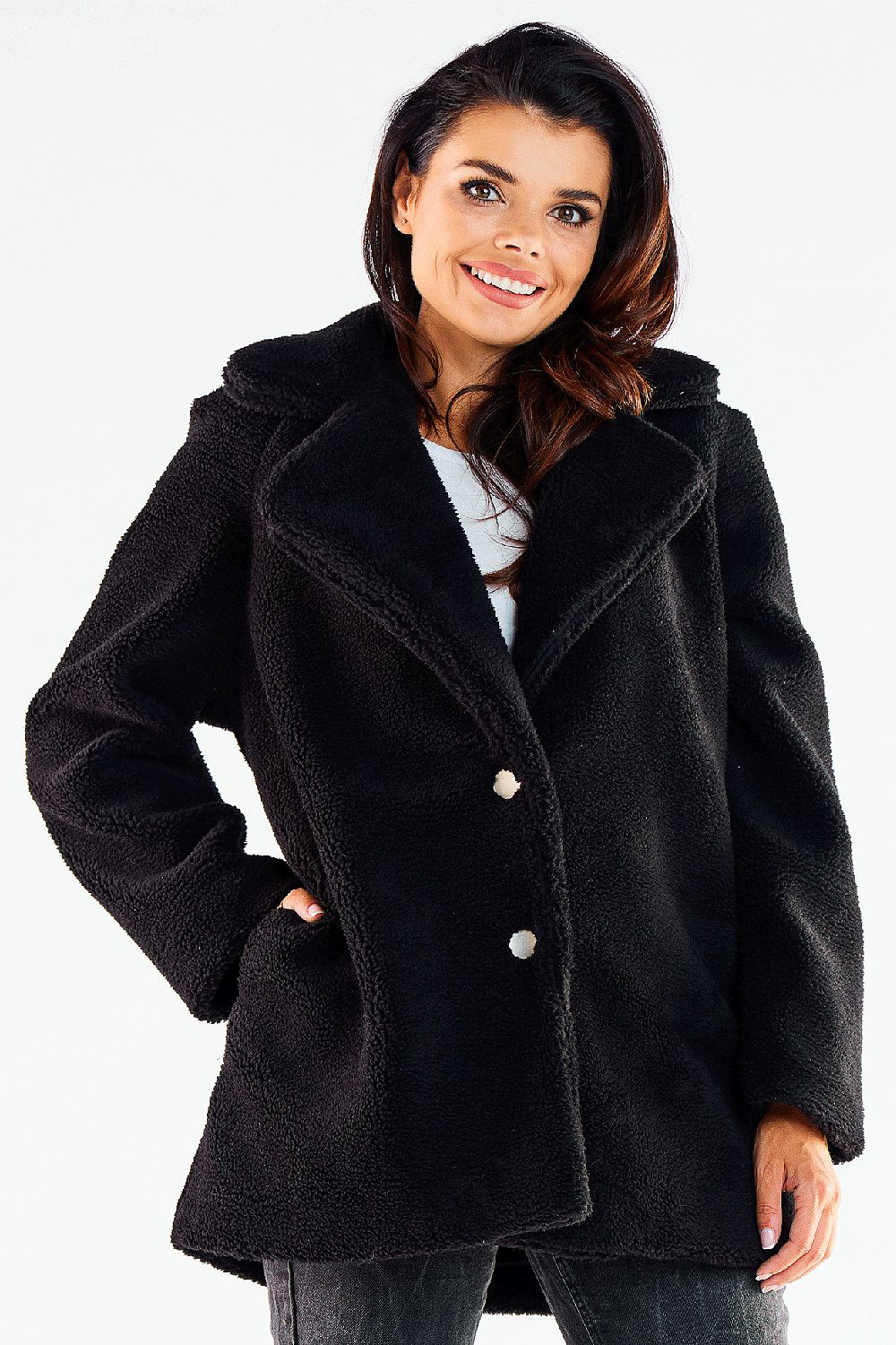 awama Coat – Brown – Style 173895 – view 4