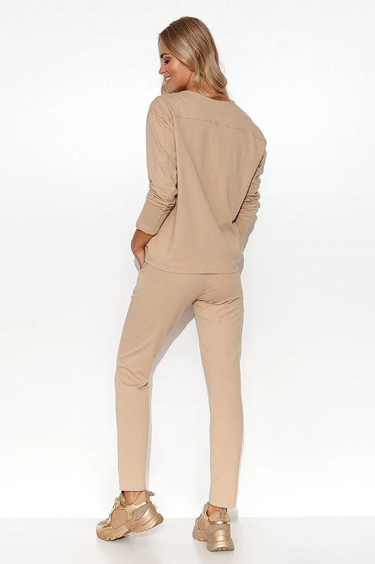 Makadamia Set Makadamia - Elegant Women's Tracksuit with Breathable Cotton Blend for Comfortable Fit by Makadamia