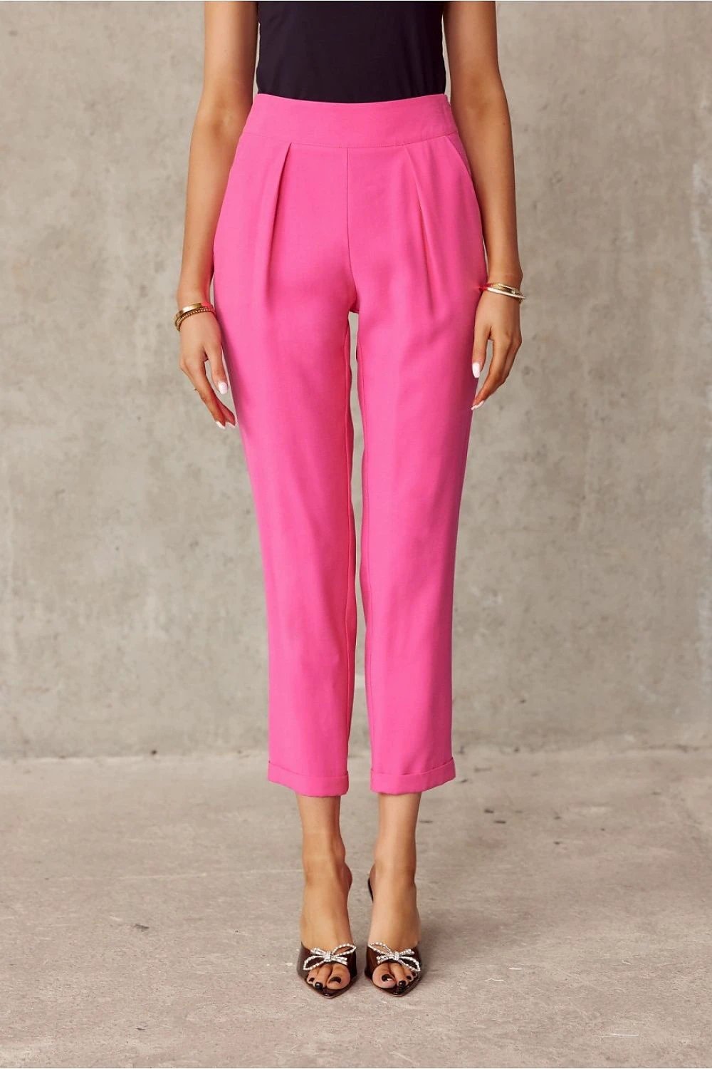 Roco Fashion Pink Women Trousers - Elegant Straight-Leg Design for Timeless Comfort and Versatile Styling by Roco Fashion
