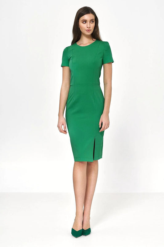 Nife Daydress - Versatile Minimalist Office Dress for All Occasions with Figure-Flattering Waist Fit by Nife