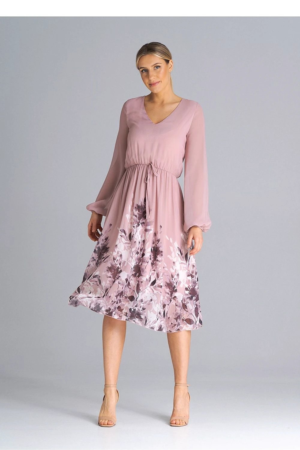 Figl Women's Daydress - Flared Cut with Long Sleeves and Elastic Bands for Ultimate Comfort by Figl