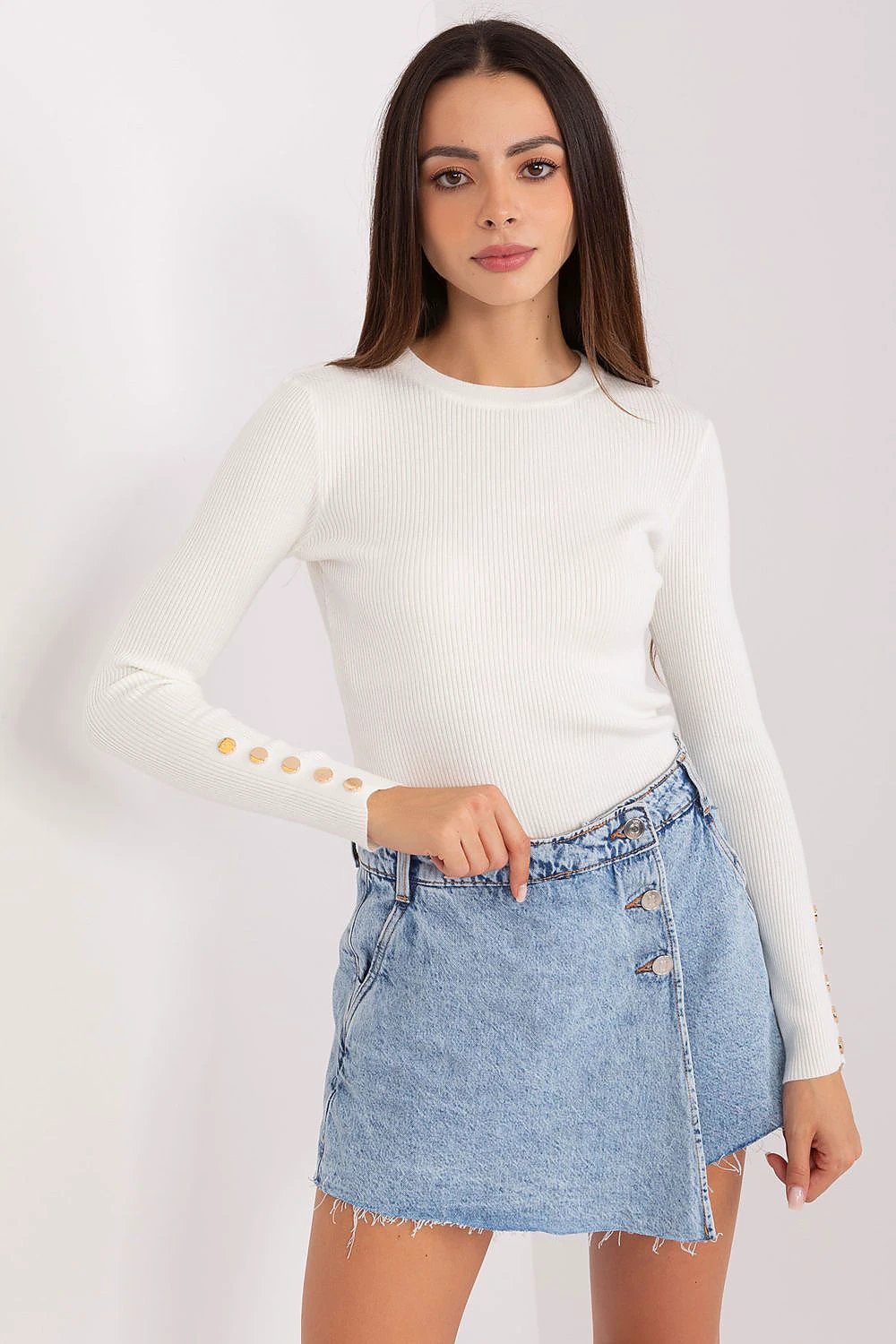 Jumper Factory Women's Viscose Sweater - Comfortable Long Sleeves for Fall Winter Style by Factory Price