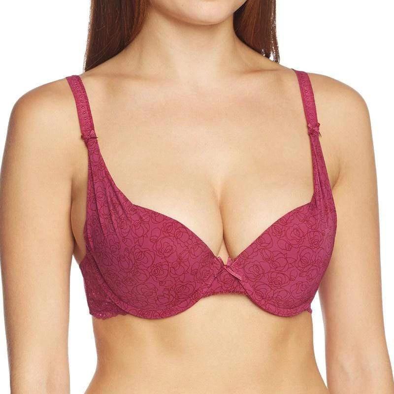 Sassa Fuchsia Deep Plunge Push-Up Bra by Sassa Mode Lingerie