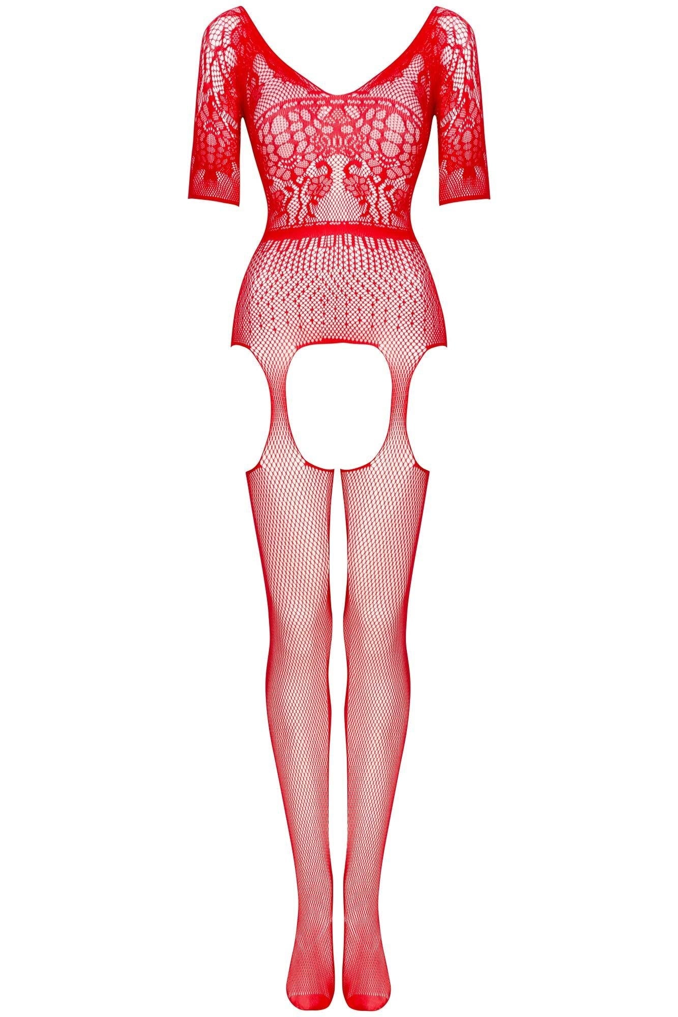 Beauty Night Courtney Red Super Sexy Fishnet Bodystocking