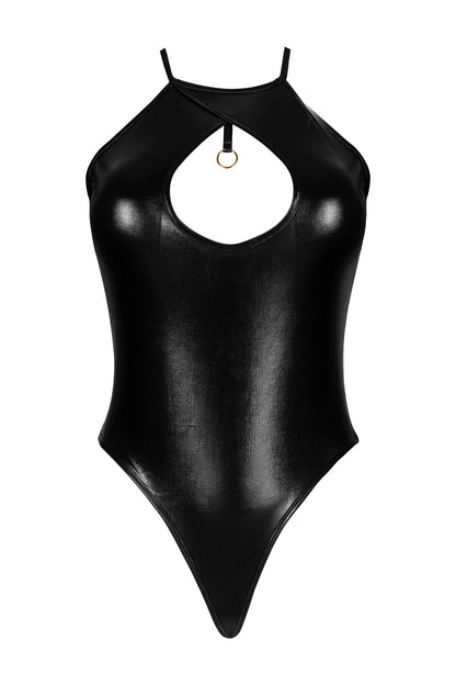 Beauty Night Dark Magnet Glossy Wetlook Bodysuit