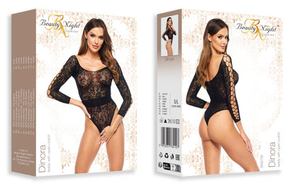 Beauty Night Dinora Sexy Sheer Lace Bodysuit