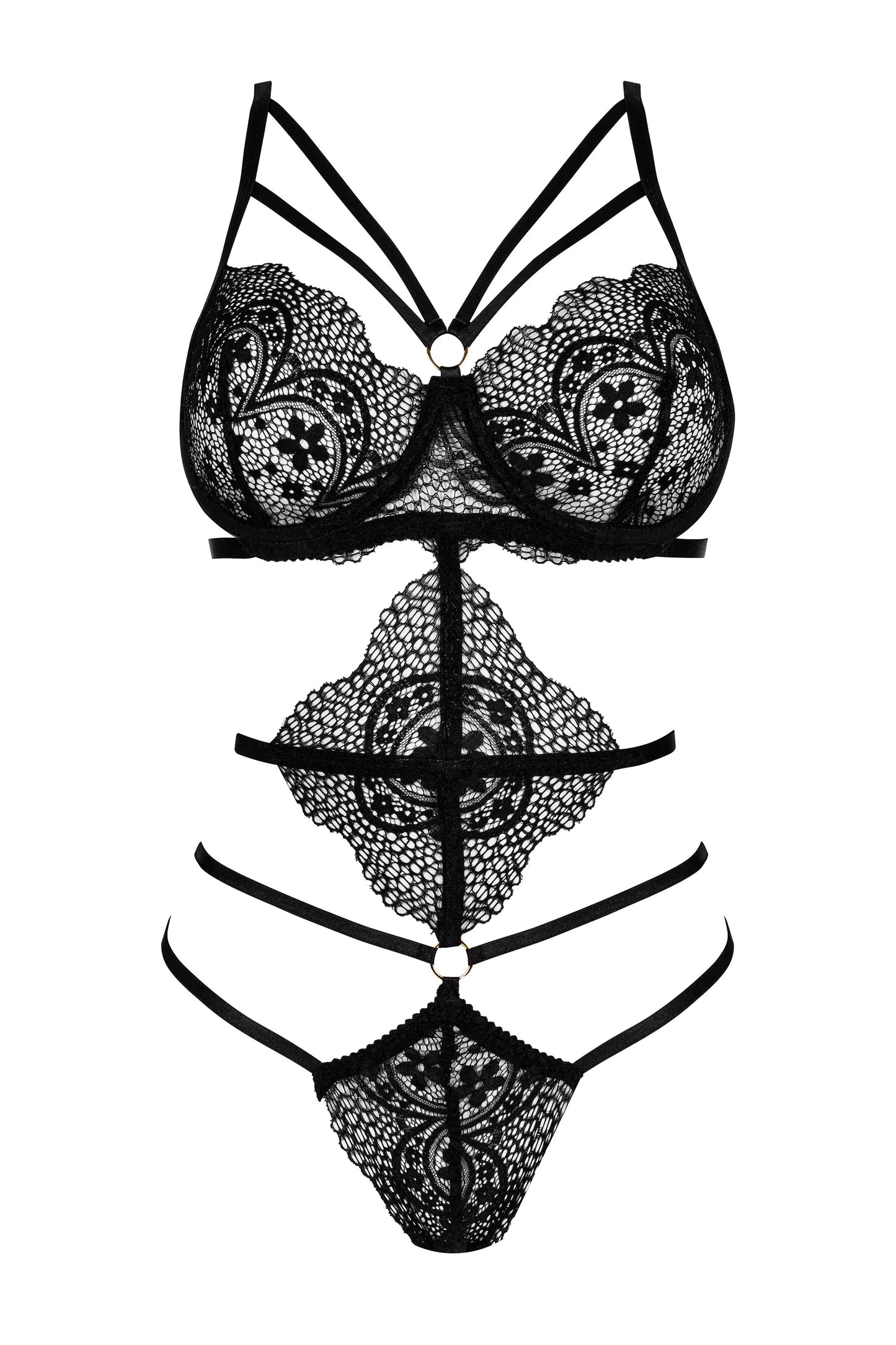Beauty Night Elaris Lace Strappy Teddy