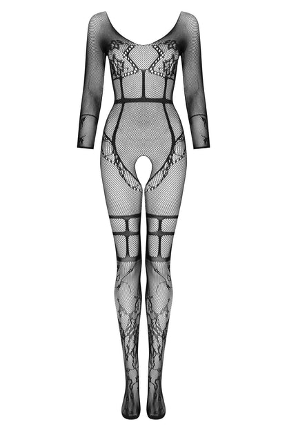 Beauty Night Lorna Black Seductive Delicate Fishnet Bodystocking