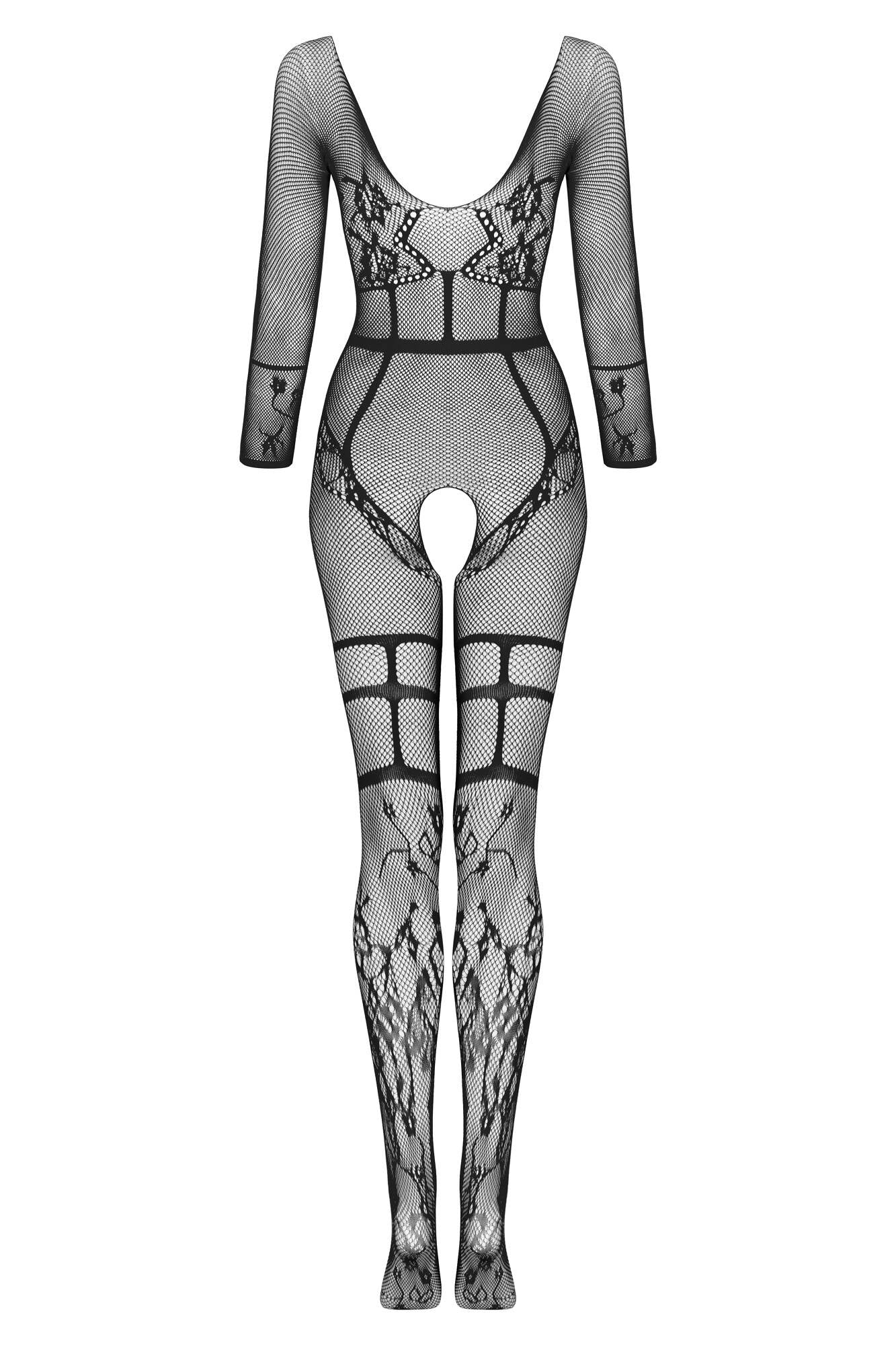 Beauty Night Lorna Black Seductive Delicate Fishnet Bodystocking
