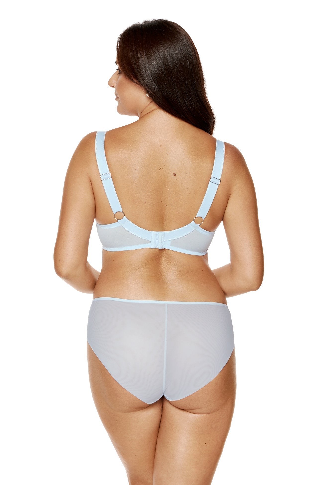 Gorteks Mable Baby Blue Sheer Mesh Bikini Panty