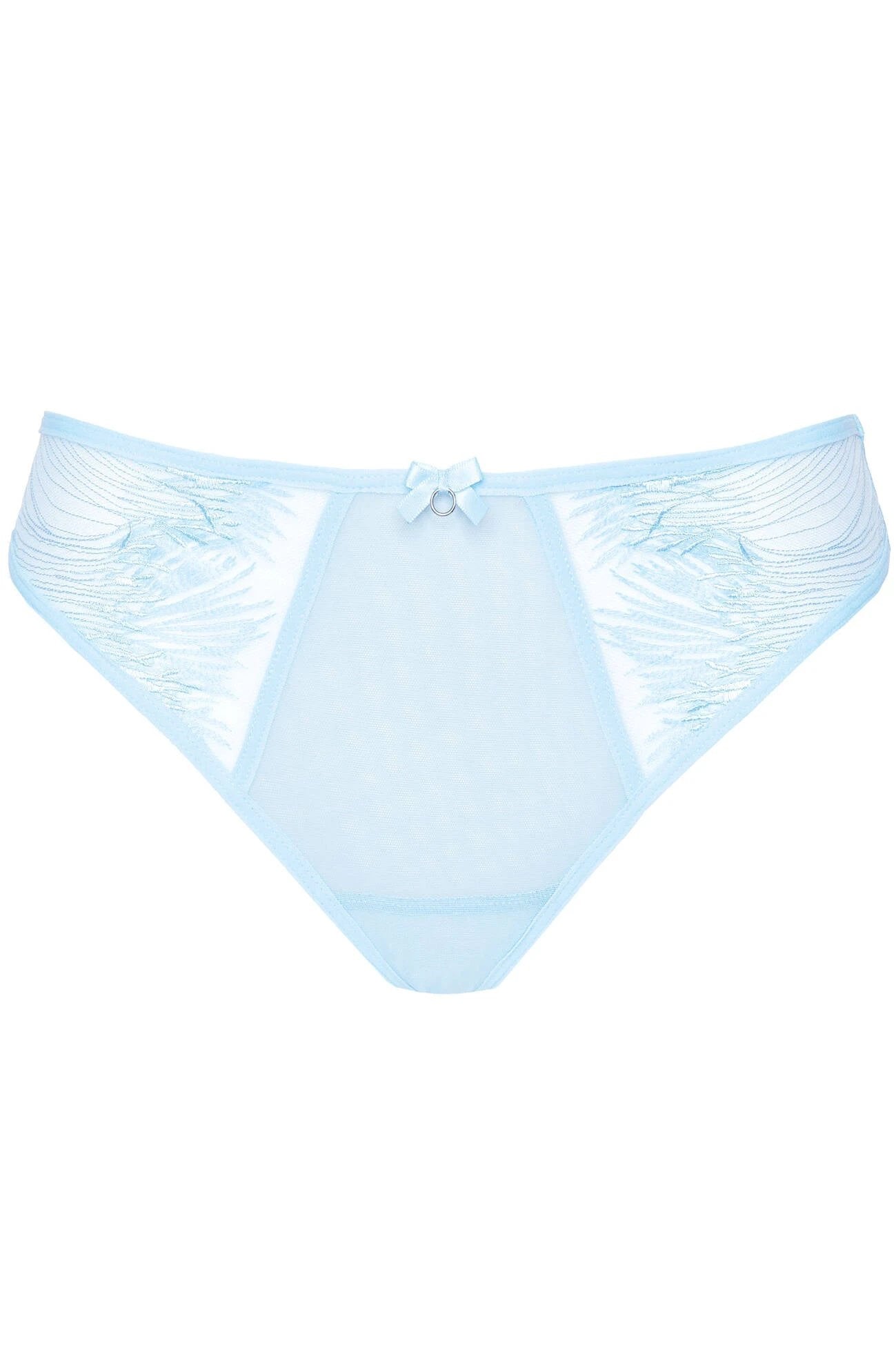 Sheer Mesh Thong Panty Gorteks Mable Baby Blue by Gorteks Lingerie