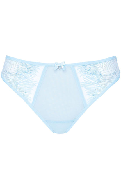 Gorteks Mable Baby Blue Sheer Mesh Thong Panty