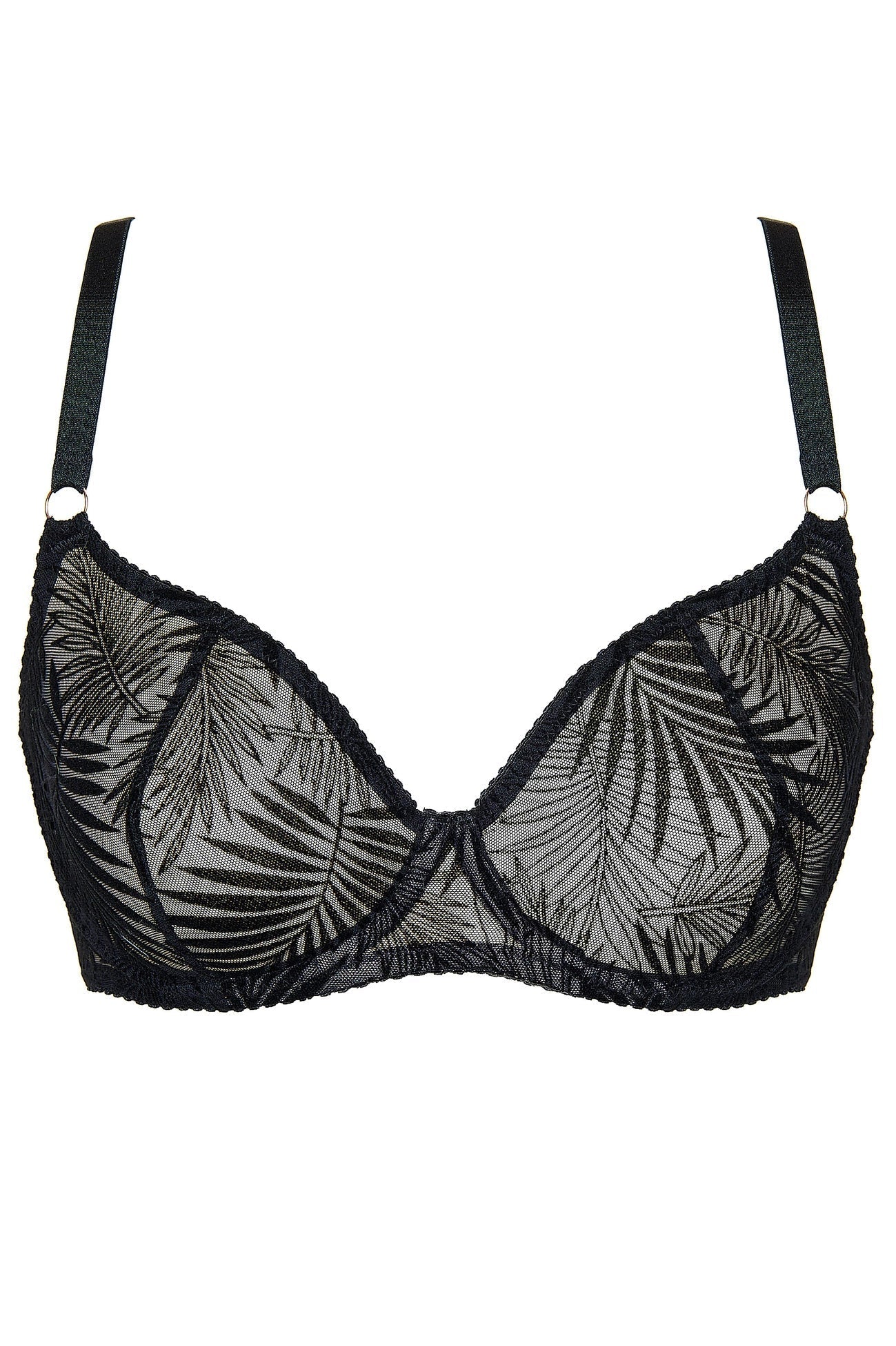 Sheer Mesh Plunge Bra Gorteks Mare